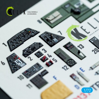 Grumman TBM-3 Avenger 3D декаль интерьер для комплекта HobbyBoss1/72 KELIK K72137 детальное изображение 3D Декали Афтермаркет