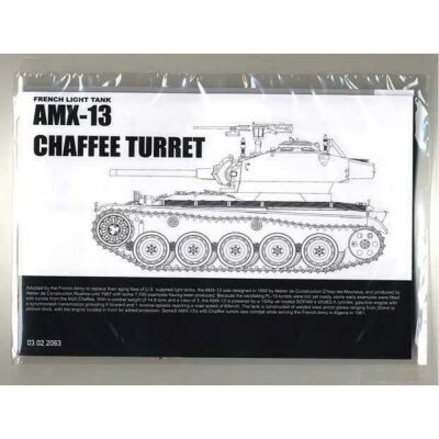 Сборная модель 1/35 Французский лёгкий танк AMX-13 Chaffee Turret Таком 2063 детальное изображение Бронетехника 1/35 Бронетехника