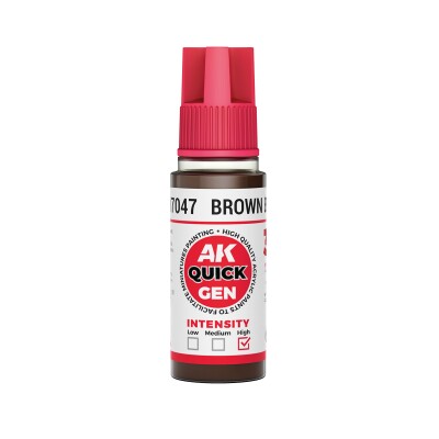 Акриловая краска BROWN BLACK / Коричнево черный QUICK GEN COLOR AK-interactive AK 17047 детальное изображение QUICK GEN COLOR Краски