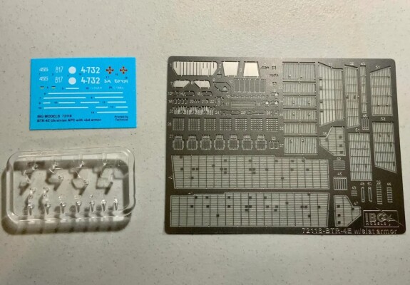 Сборная модель 1/72 Украинский бронетранспортёр БТР-4Е Буцефал с решетчатой бронёй IBG Models 72118 детальное изображение Бронетехника 1/72 Бронетехника