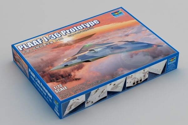 Збірна модель 1:72 Літак PLAAF J-36 Trumpeter 01689 детальное изображение Самолеты 1/72 Самолеты