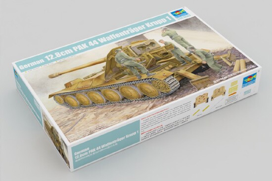 Сборная модель 1/35 Немецкая 128-мм самоходная артиллерийская установка PAK44 (KRUPP) Трумпетер 0552 детальное изображение Артиллерия 1/35 Артиллерия