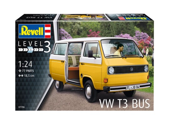 Збірна модель 1/24 Автомобіль VW T3 Bus Revell 07706 детальное изображение Автомобили 1/24 Автомобили