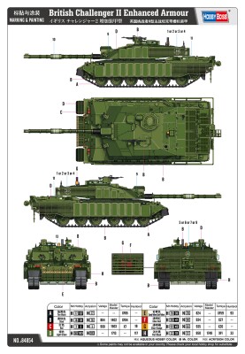 Сборная модель 1/48 Британский Challenger 2 с улучшенной броней ХоббиБосс 84854 детальное изображение Бронетехника 1/48 Бронетехника