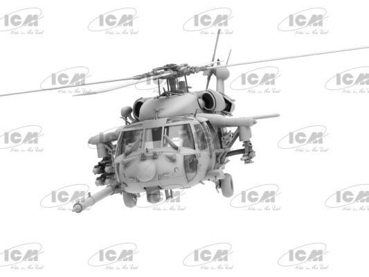 Сборная модель 1/48 Ударный вертолет сил специальных операций США MH-60L DAP ICM 48366 детальное изображение Вертолеты 1/48 Вертолеты