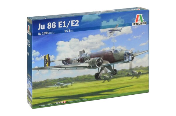 Збірна модель 1/72 Літак Junkers Ju 86 E1/E2 Italeri 1391 детальное изображение Самолеты 1/72 Самолеты