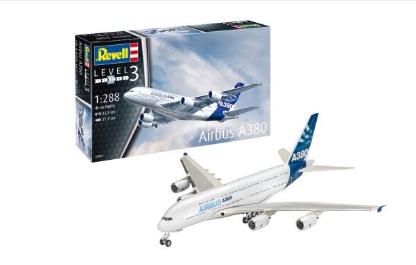 Збірна модель 1/288 Літак Airbus A380 Revell 03808 детальное изображение Гражданская авиация Самолеты