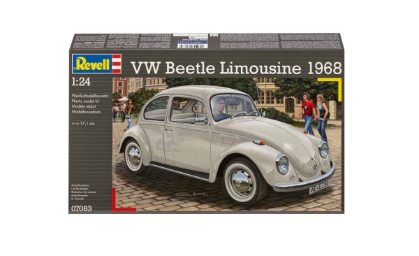 Збірна модель 1/24 Автомобіль Volkswagen Beetle 1500 (седан) Revell 07083 детальное изображение Автомобили 1/24 Автомобили