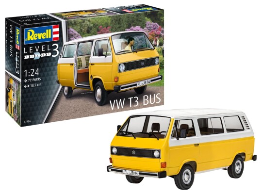 Збірна модель 1/24 Автомобіль VW T3 Bus Revell 07706 детальное изображение Автомобили 1/24 Автомобили