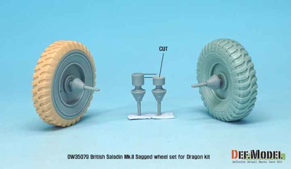 British Saladin MK.II Sagged Wheel set  детальное изображение Смоляные колёса Афтермаркет