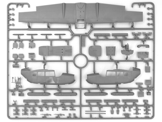 Збірна модель 1/48 Літак Cessna O-2A Skymaster ICM 48290 детальное изображение Самолеты 1/48 Самолеты