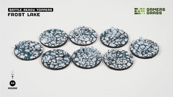 Frost Lake - Round 32mm (x8) Gamers Grass GGT-FLR32 детальное изображение Разное Инструменты