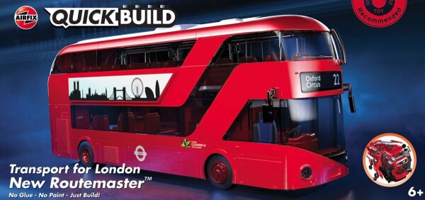 Збірна модель конструктор автобус QUICKBUILD Transport for London New Routemaster Airfix J6050 детальное изображение Автомобили Конструкторы