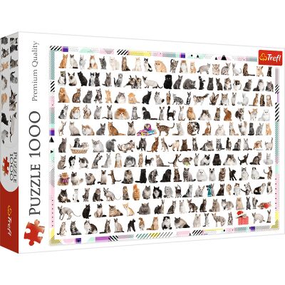 Puzzles 208 cats 1000pcs детальное изображение 1000 элементов Пазлы