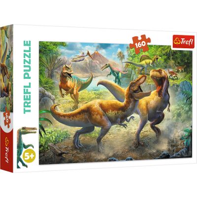 Пазлы Битва Тиранозавров 160шт детальное изображение 160 элементов Пазлы