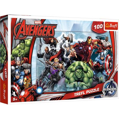 Puzzles Time of attack: Marvel 100 pcs детальное изображение 100 элементов Пазлы