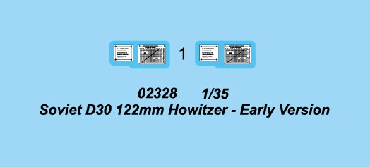 Збірна модель 1/35 Радянська 122-мм гаубиця Д-30 (рання модифікація) Trumpeter 02328 детальное изображение Артиллерия 1/35 Артиллерия