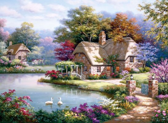 Пазл The Swan Cottage 1500шт детальное изображение 1500 элементов Пазлы