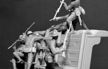 «Рукопашный бой, немецкие и британские пехотинцы, эпоха Первой мировой войны» детальное изображение Фигуры 1/35 Фигуры
