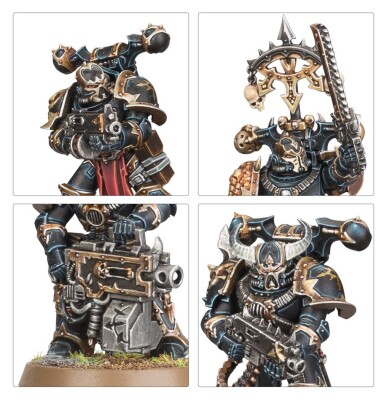 Ігровий набір Warhammer 40000 - CHAOS SPACE MARINES - LEGIONARIES детальное изображение Космический Десант Хаоса Армии Хаоса