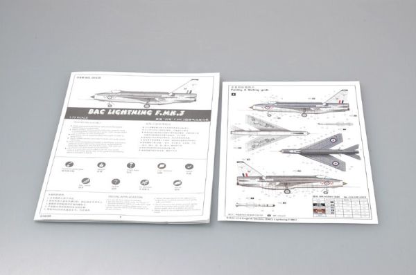 Збірна модель літака Electric (BAC) Lightning F.MK3 детальное изображение Самолеты 1/72 Самолеты