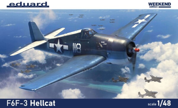 Збірна модель 1/48 Літак Hellcat F6F-3 Weekend Edition Eduard 84194 детальное изображение Самолеты 1/48 Самолеты