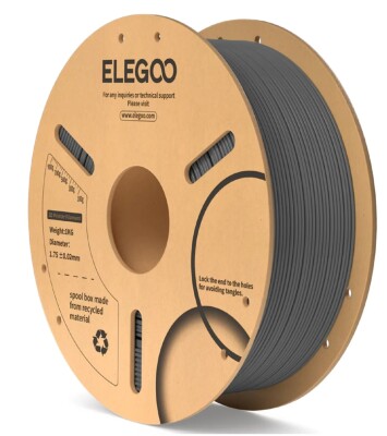 Пластик ELEGOO PLA Filament Ø1.75мм &quot;Space Grey&quot; (серый) 1кг детальное изображение Филаменты 3D печать