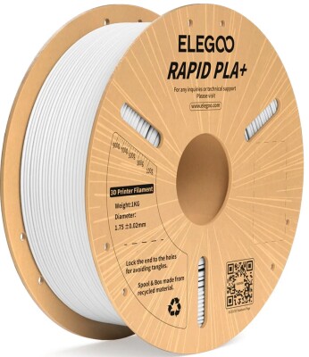 Пластик ELEGOO RAPID PLA+ Filament Ø1.75мм &quot;White&quot; (білий) 1кг детальное изображение Филаменты 3D печать