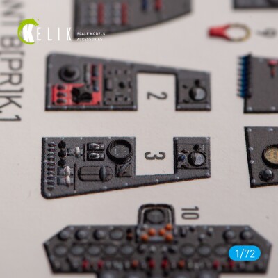 Vickers Valiant B(PR)K.1 front cockpit 3D декаль інтер'єр для комплекту Airfix 1/72 KELIK K72148 детальное изображение 3D Декали Афтермаркет