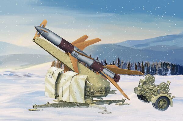 Збірна модель 1/35 Німецька ракета Rheinland Daughter 1 Trumpeter 02357 детальное изображение Зенитно ракетный комплекс Военная техника