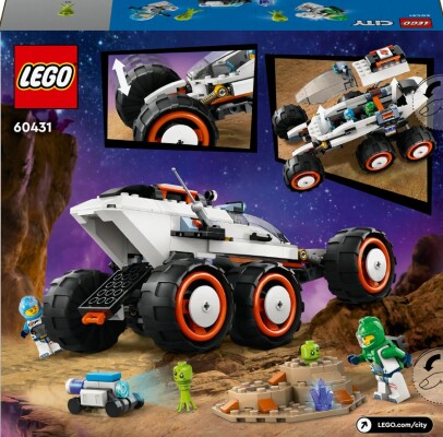 Конструктор LEGO City Космический исследовательский вездеход и инопланетная жизнь 60431 детальное изображение City Lego