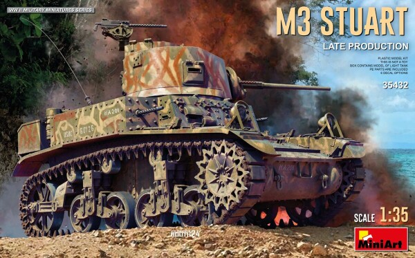 Сборная модель 1/35 Танк M3 Stuart (Позднее производство) MiniArt 35432 детальное изображение Бронетехника 1/35 Бронетехника