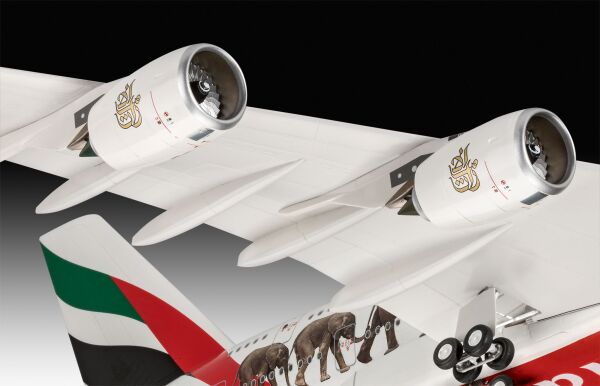 Збірна модель літак Airbus A380 Emirates &quot;Wild-Life&quot; детальное изображение Самолеты 1/144 Самолеты