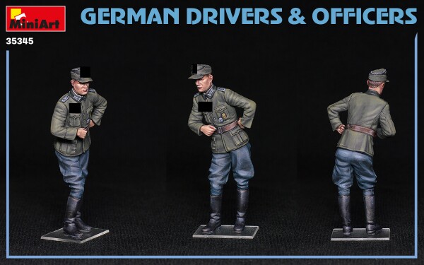 Збірна модель 1/35 Фігури Німецькі водії та офіцери MiniArt 35345 детальное изображение Фигуры 1/35 Фигуры