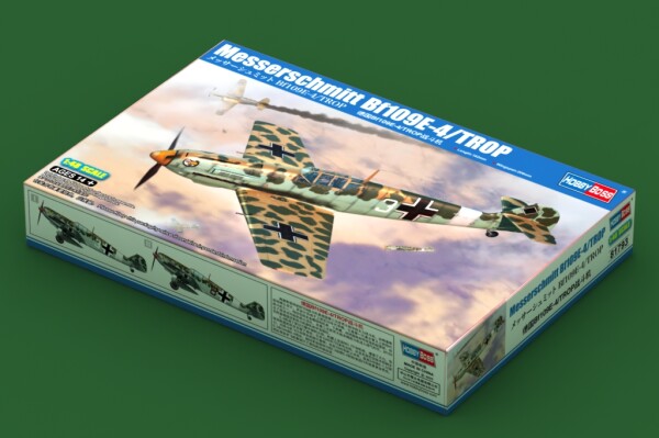 Сборная модель 1/48 Самолет Мессершмитт Bf109E-4/TROP ХоббиБосс 81793 детальное изображение Самолеты 1/48 Самолеты