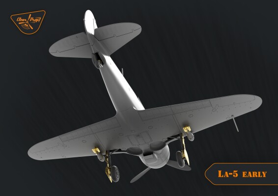 Сборная модель 1/72 самолет La-5 раняя версия Clear Prop 72014 детальное изображение Самолеты 1/72 Самолеты