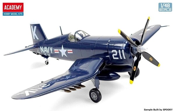 Збірна модель 1/48 Літак Vought F4U-4 Corsair (Битва у Чосинського водосховища) Academy 12353 детальное изображение Самолеты 1/48 Самолеты