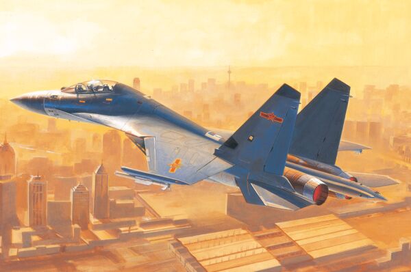 Збірна модель винищувача PLA J-16 детальное изображение Самолеты 1/48 Самолеты