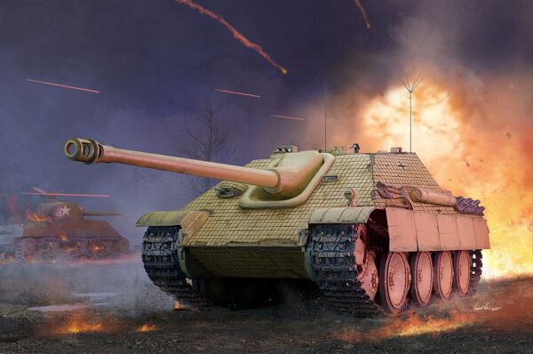 Збірна модель 1/16 Німецький винищувач танків Sd.Kfz 173 Jagdpanther Trumpeter 00934 детальное изображение Бронетехника 1/16 Бронетехника