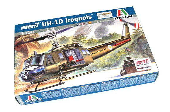 Сборная модель 1/72  вертолет UH - 1D SLICK Италери 1247 детальное изображение Вертолеты 1/72 Вертолеты