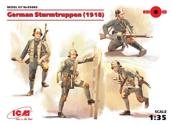 Немецкие штурмовые части (1918 г.) детальное изображение Фигуры 1/35 Фигуры