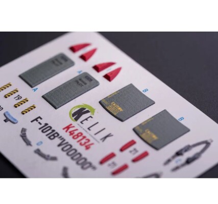 McDonnell F-101 B VooDoo 3D декаль інтер'єр для комплекту Zimi Model / KittyHawk 1/48 KELIK K48134 детальное изображение 3D Декали Афтермаркет