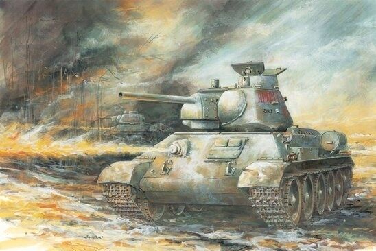 Советский огнеметный танк OT-34/76 Мод. 1943 г. детальное изображение Бронетехника 1/35 Бронетехника