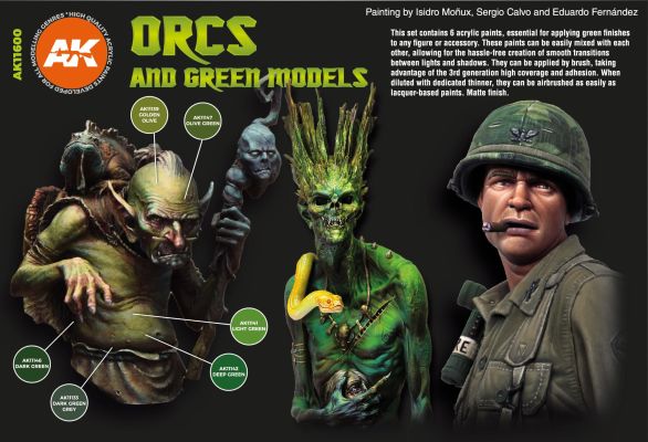ORCS AND GREEN MODELS детальное изображение Наборы красок Краски