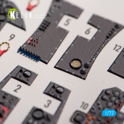 Vickers Valiant B(PR)K.1 front cockpit 3D декаль інтер'єр для комплекту Airfix 1/72 KELIK K72148 детальное изображение 3D Декали Афтермаркет