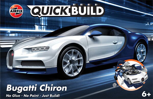 Збірна модель конструктор суперкар QUICKBUILD BUGATTI CHIRON Airfix J6044 детальное изображение Автомобили Конструкторы