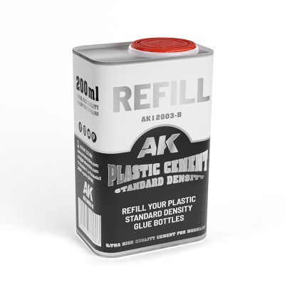 Refill – PLASTIC CEMENT STANDARD DENSITY 200ml GLUE AK-interactive AK12003-B детальное изображение Клей Модельная химия