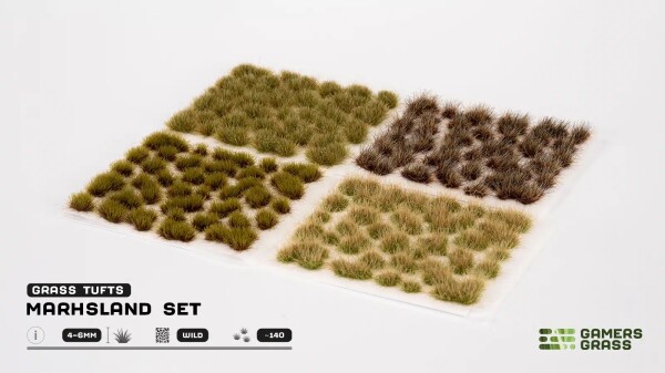 Набір пучків трави болотиста Marshland (4-6 мм) Gamers Grass GGSET-ML детальное изображение Наборы деталировки Диорамы