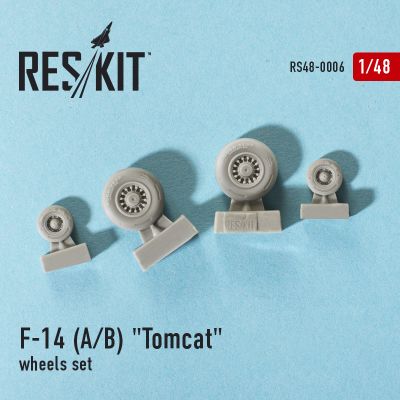 F-14 (A/B) &quot;Tomcat&quot;  wheels set  (1/48) детальное изображение Смоляные колёса Афтермаркет