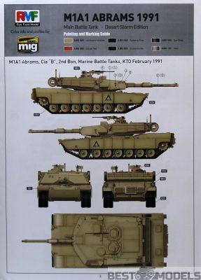 M1A1 Abrams Gulf War 1991 детальное изображение Бронетехника 1/35 Бронетехника